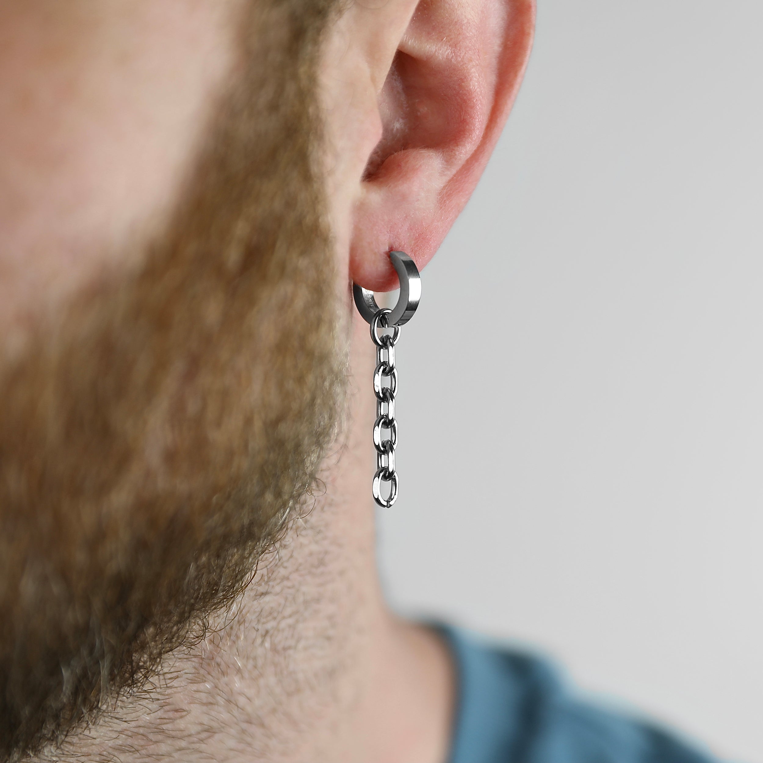 Chain Earring - Silver