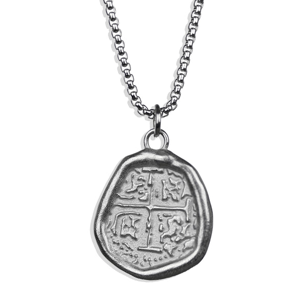 Shipwreck Coin Necklace - Silver