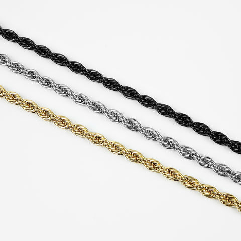 Rope Chain Bracelet - Gold 5mm