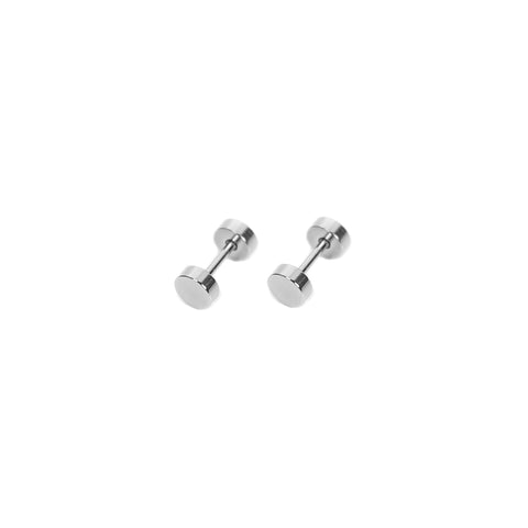 Stud Earring - 5mm Silver