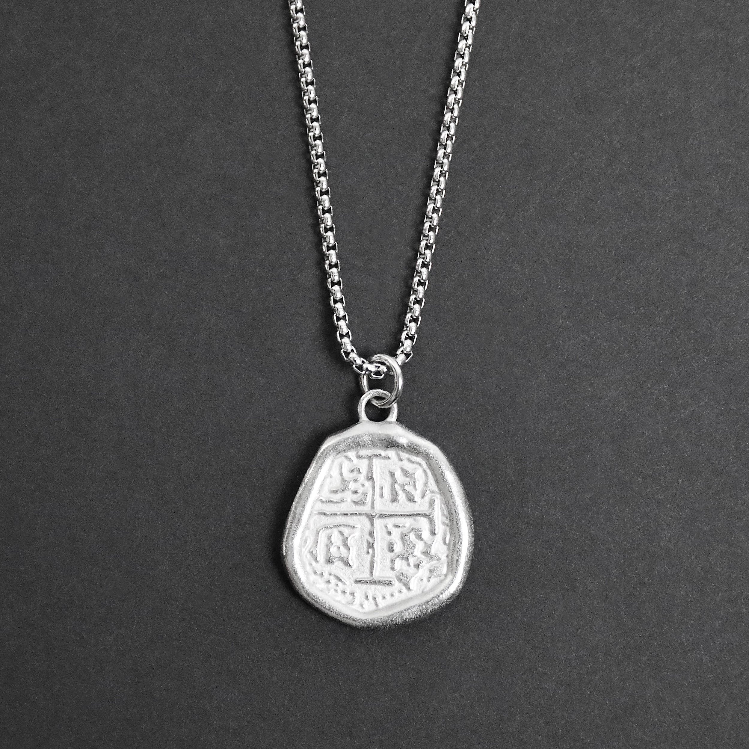 Shipwreck Coin Necklace - Silver