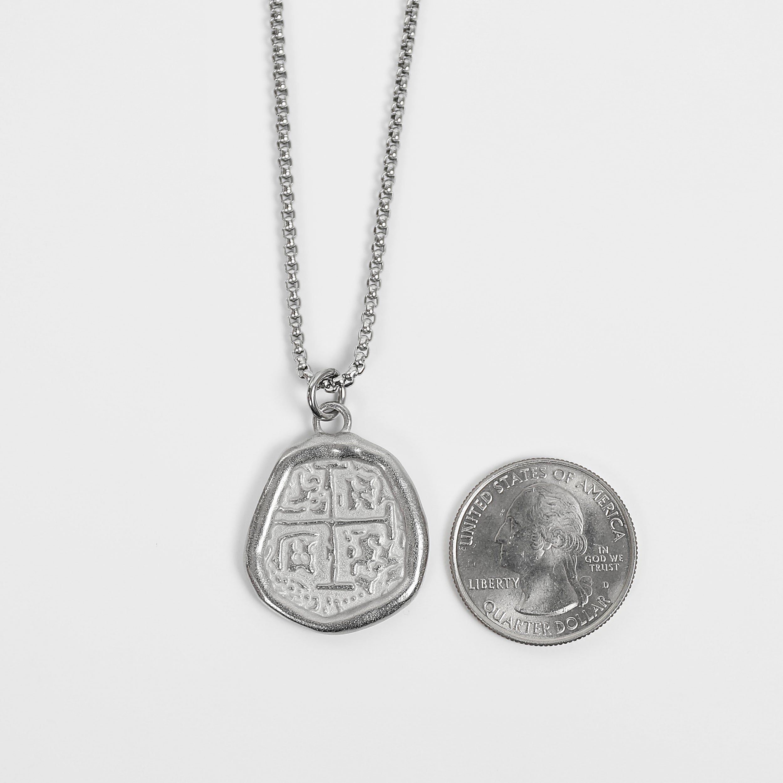 Shipwreck Coin Necklace - Silver