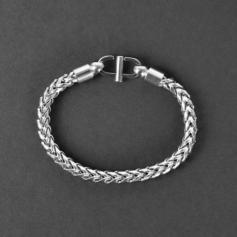 Franco Hook Bracelet - Silver 6mm