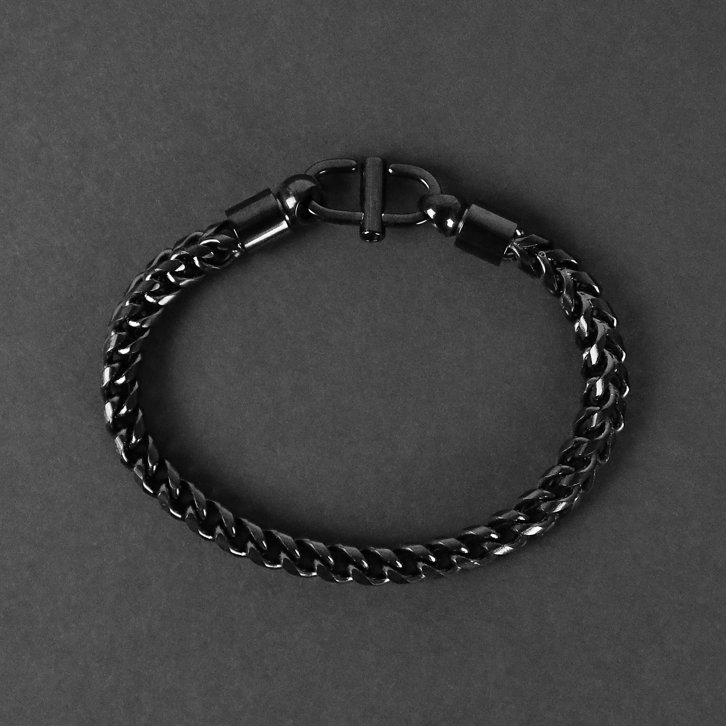 Franco Hook Bracelet - Black 6mm