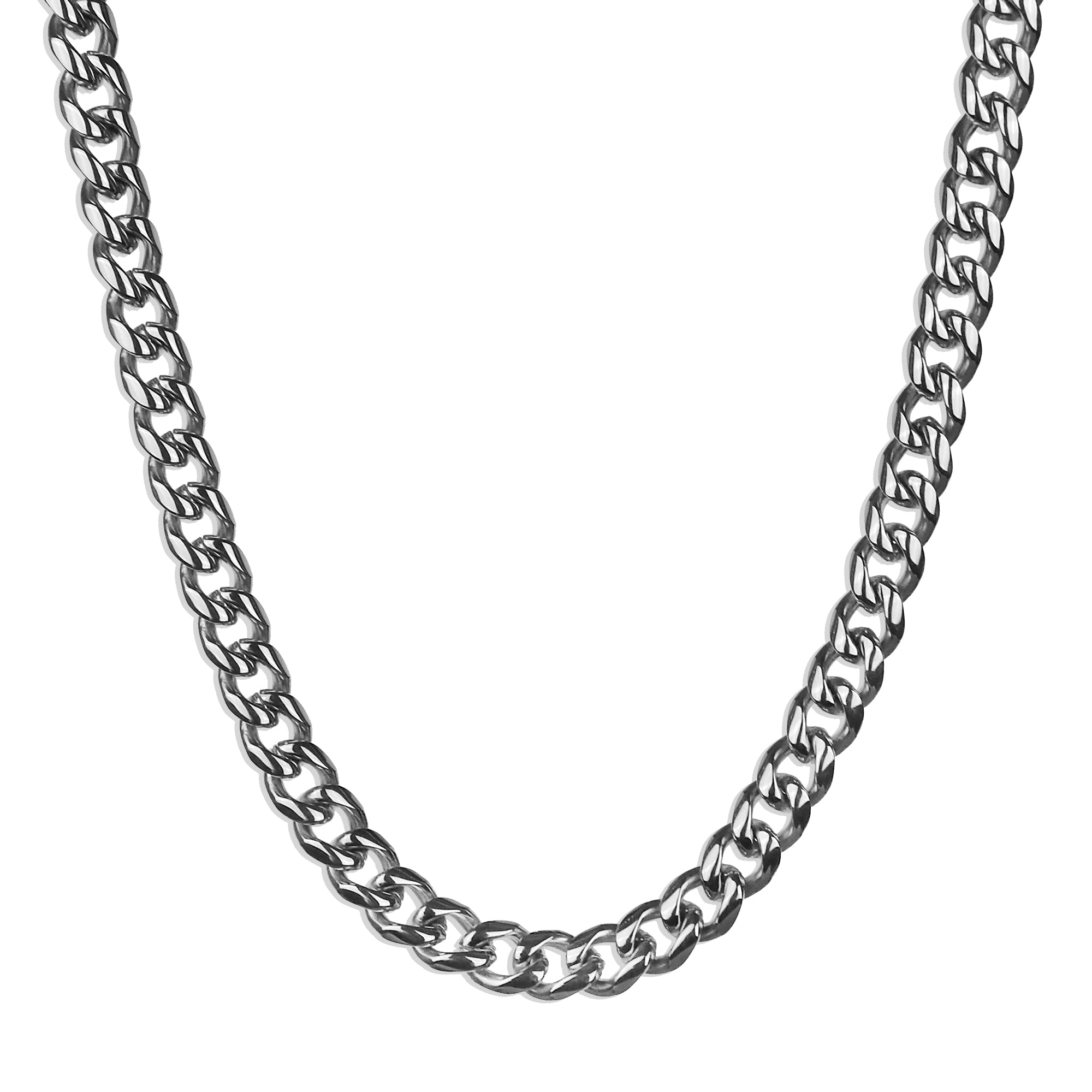 Cuban Lux Chain Necklace - Silver 5mm