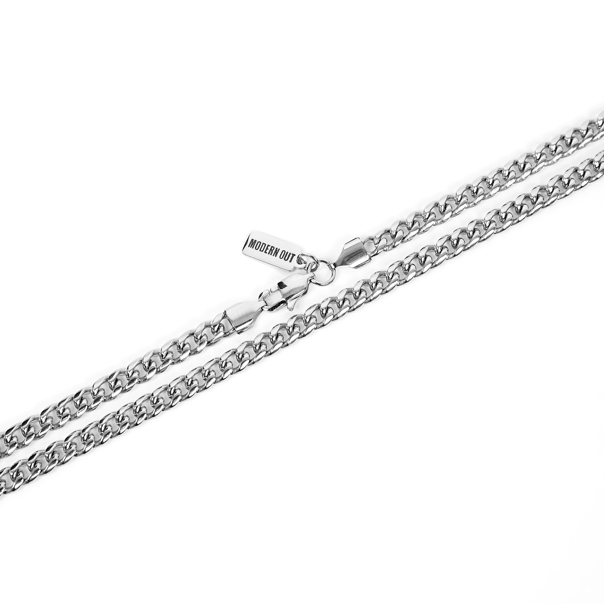 Cuban Lux Chain Necklace - Silver 5mm