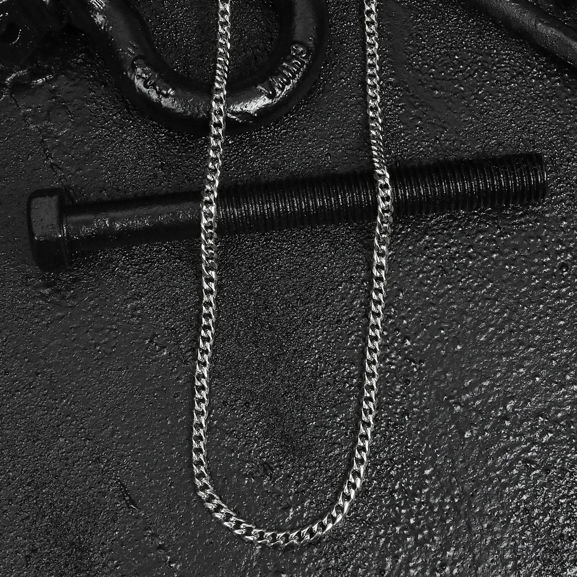 Cuban Lux Chain Necklace - Silver 5mm