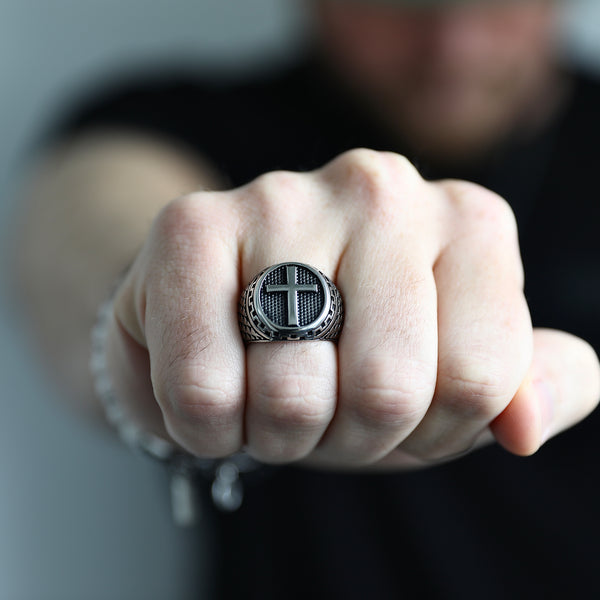 Cross Ring - Silver