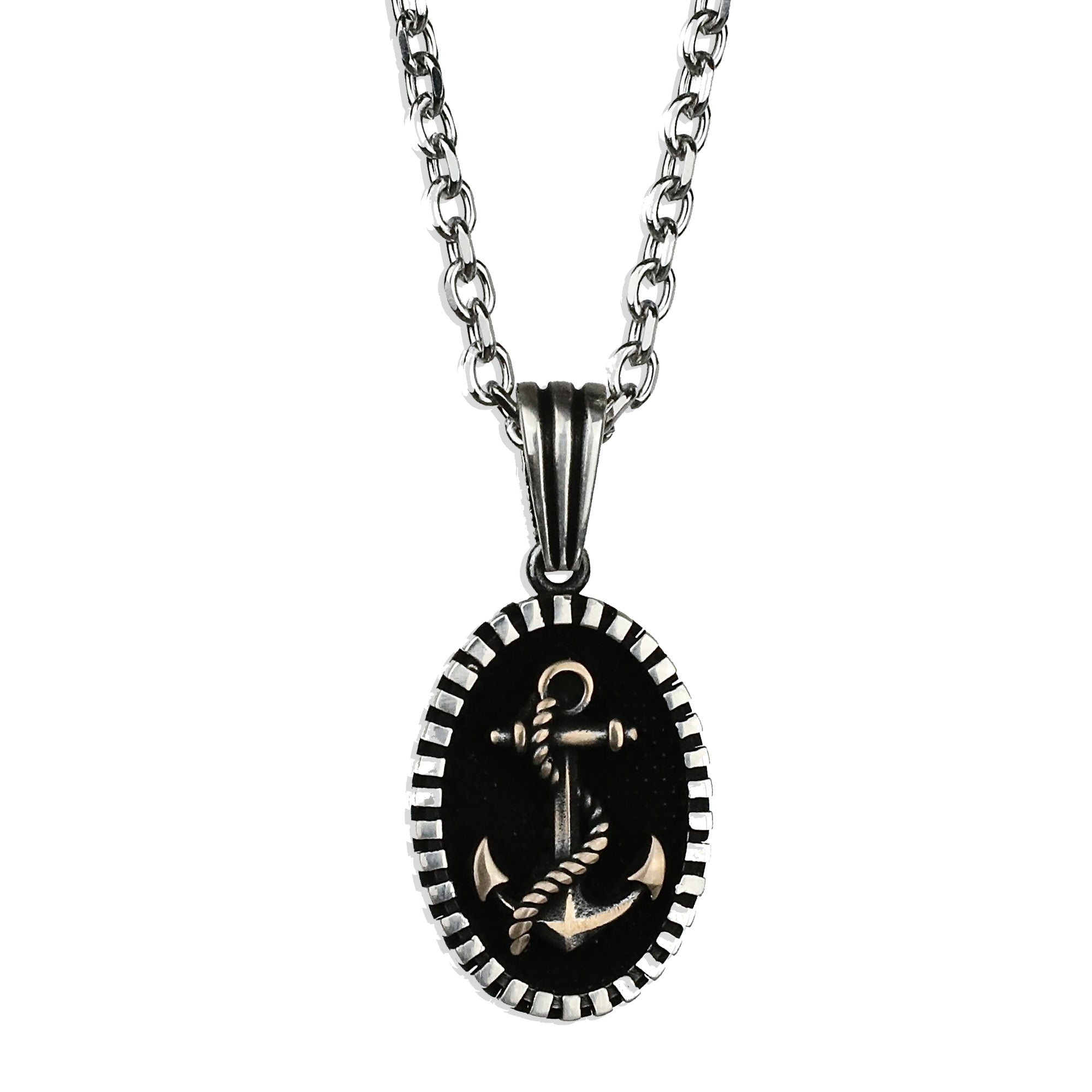 Maritime Anchor Necklace - Silver x 925 x Bronze