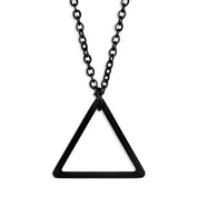 Triangle Necklace  - Black