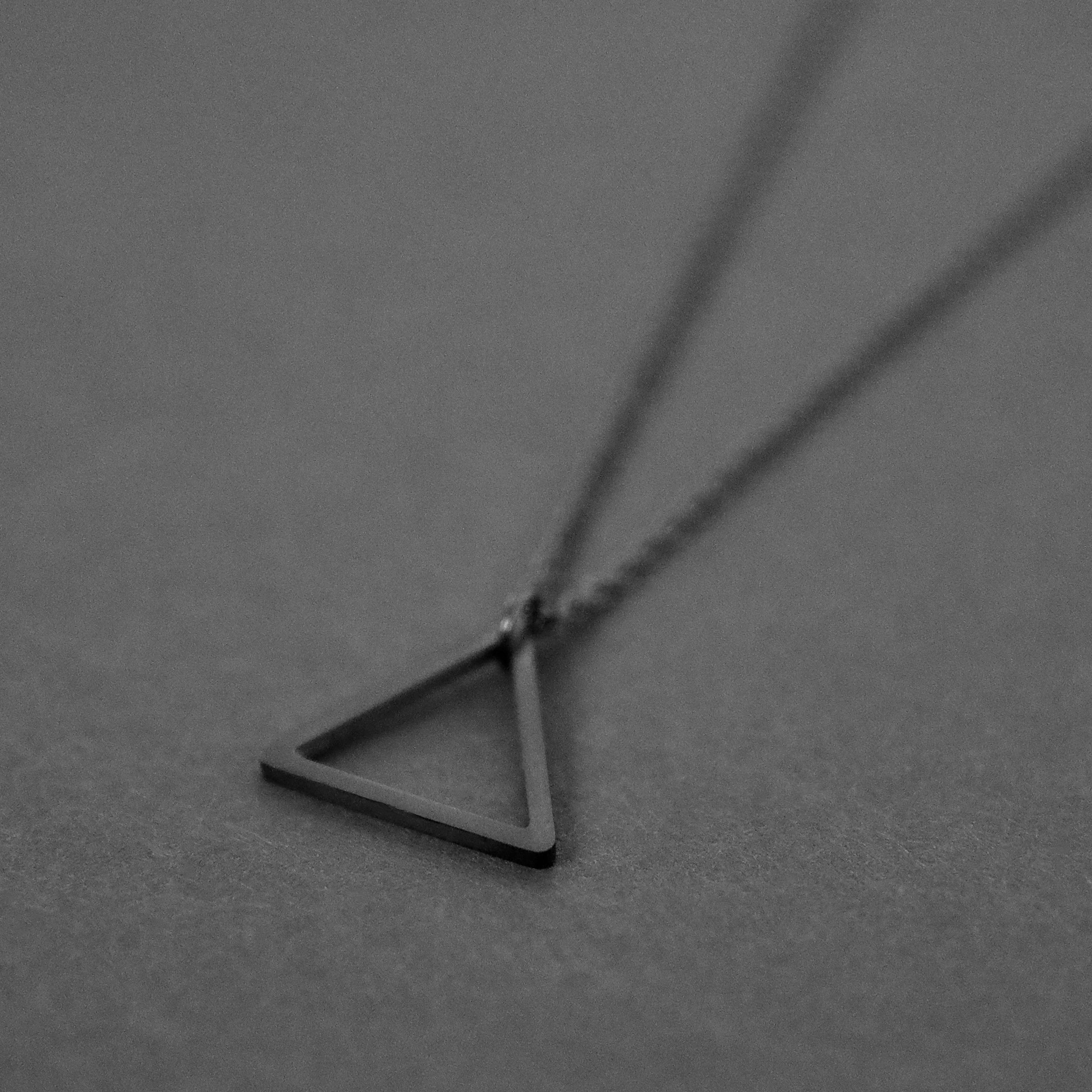 Triangle Necklace  - Black