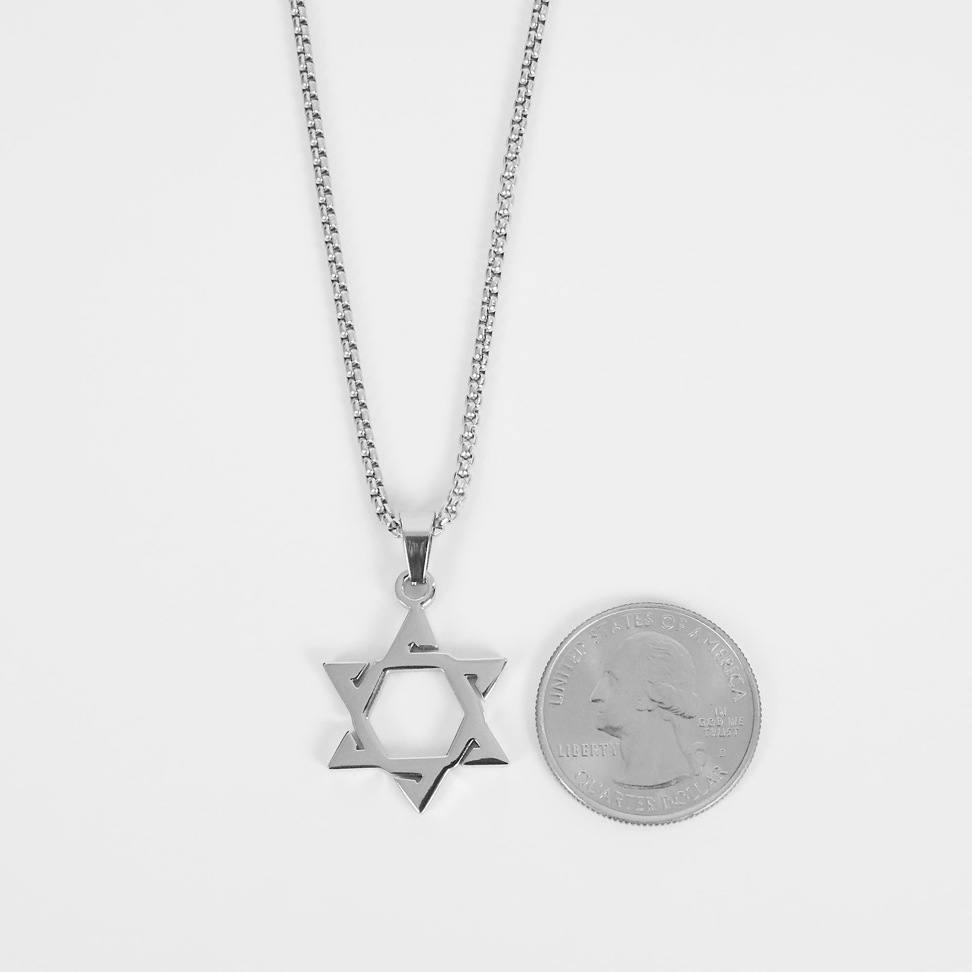 Star of David Necklace - Silver