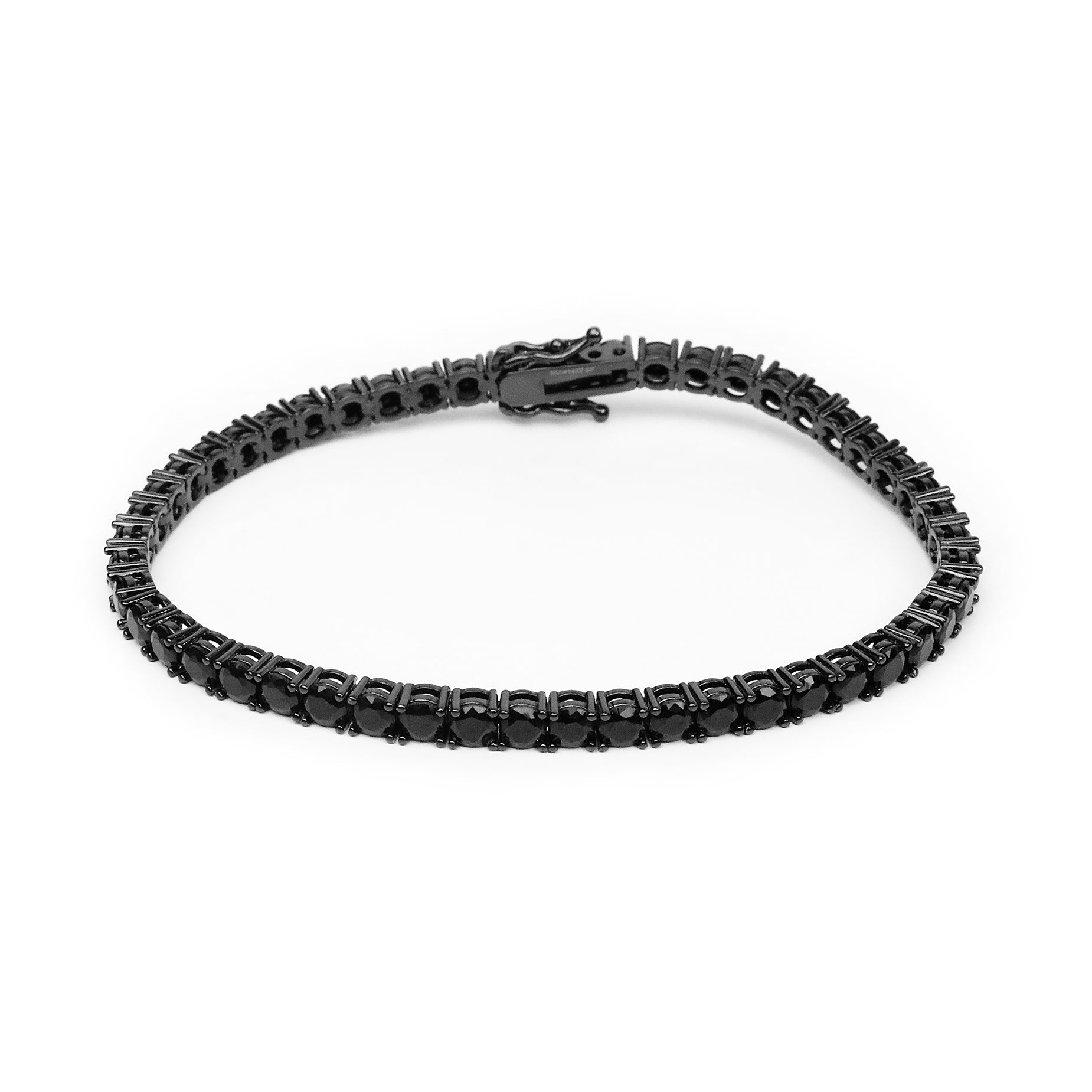 Tennis Bracelet - Black 4mm