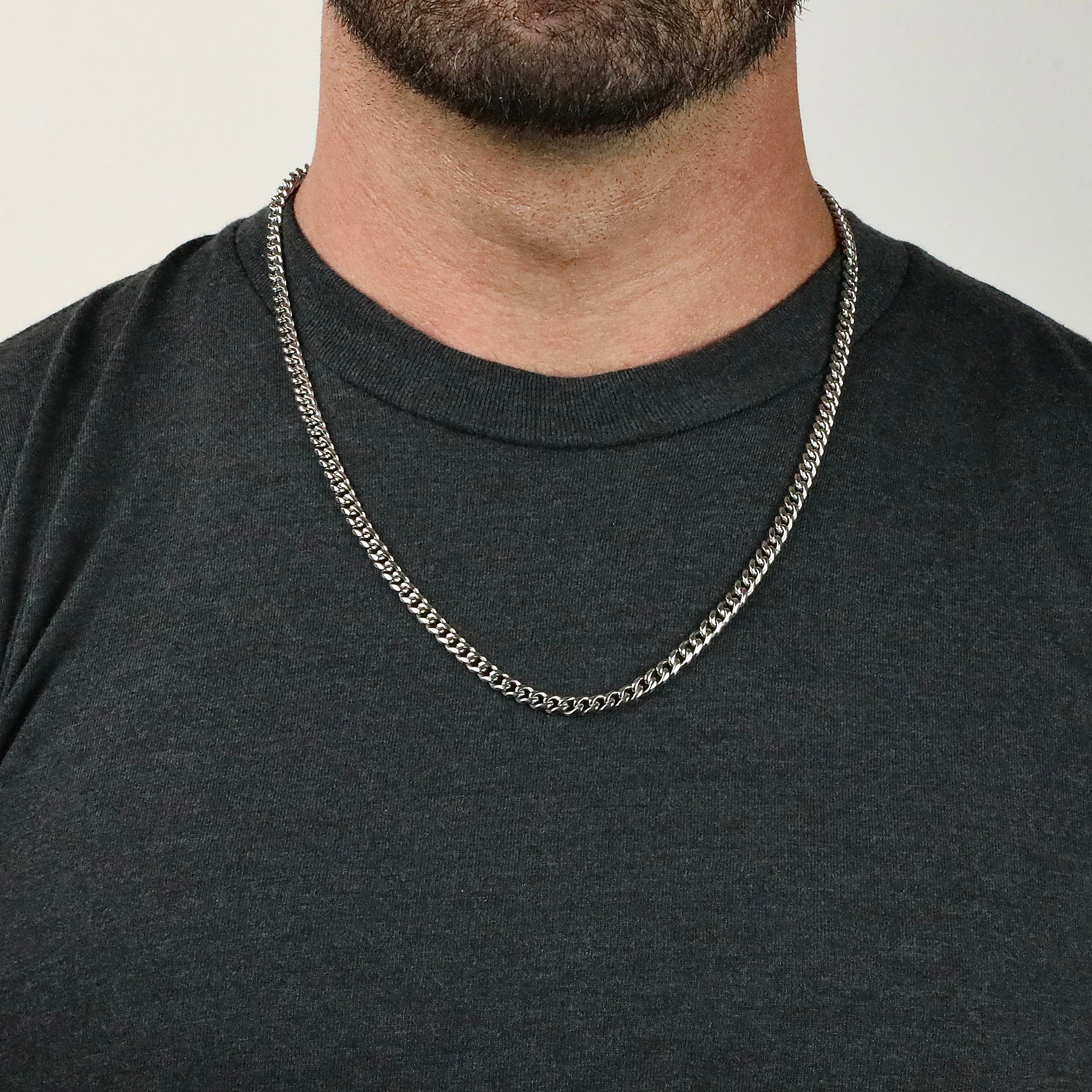 Cuban Lux Chain Necklace - Silver 5mm