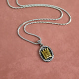 Crown Necklace - Silver x Gold