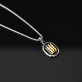 Crown Necklace - Silver x Gold