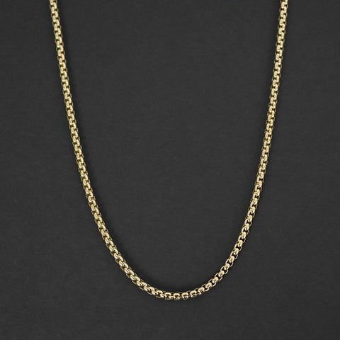 Box Chain Necklace - Gold 3.5mm