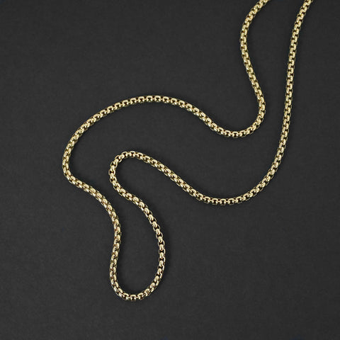 Box Chain Necklace - Gold 3.5mm