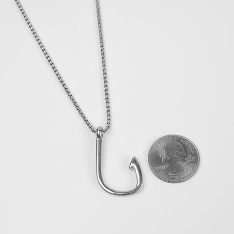 Hook Necklace - Silver