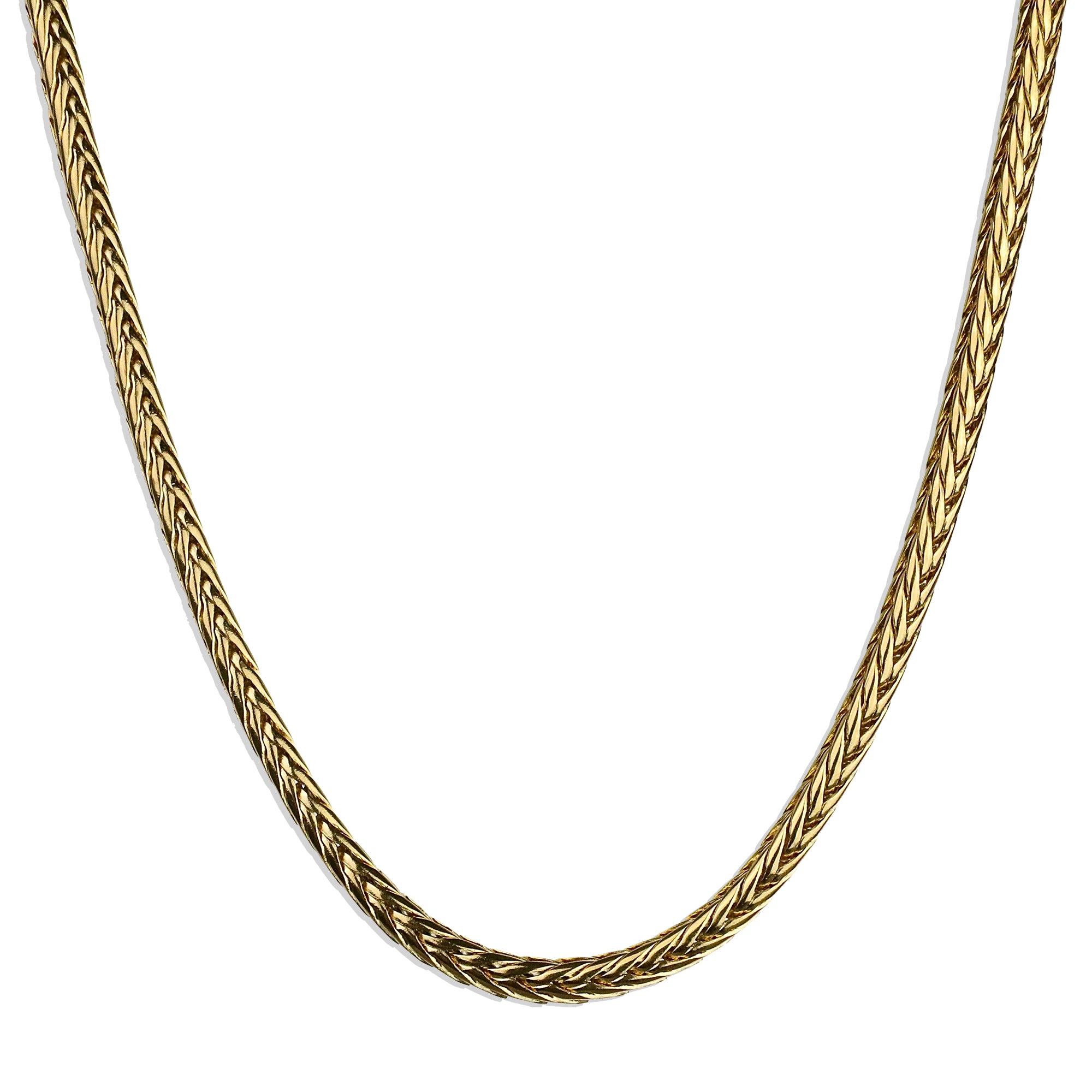 Foxtail Chain Necklace - Gold 4mm