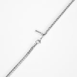 Foxtail Chain Necklace - Silver 4mm