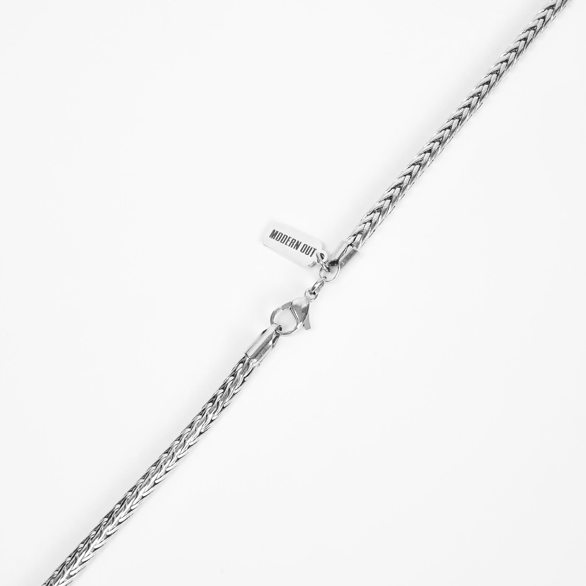 Foxtail Chain Necklace - Silver 4mm