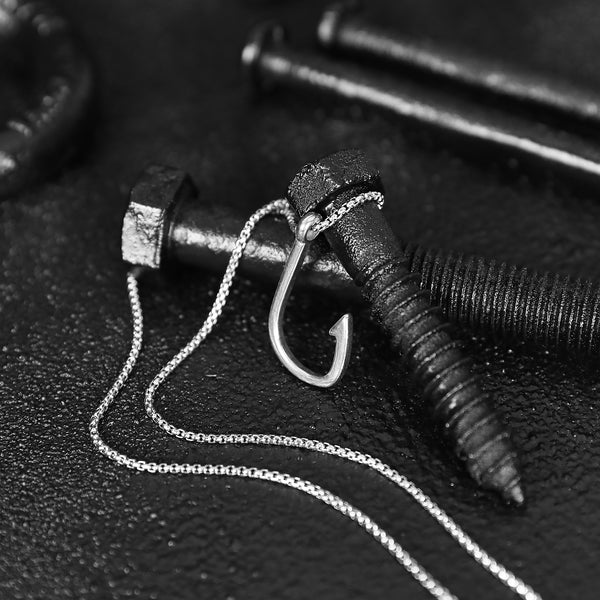 Hook Necklace - Silver