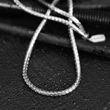 Foxtail Chain Necklace - Silver 4mm