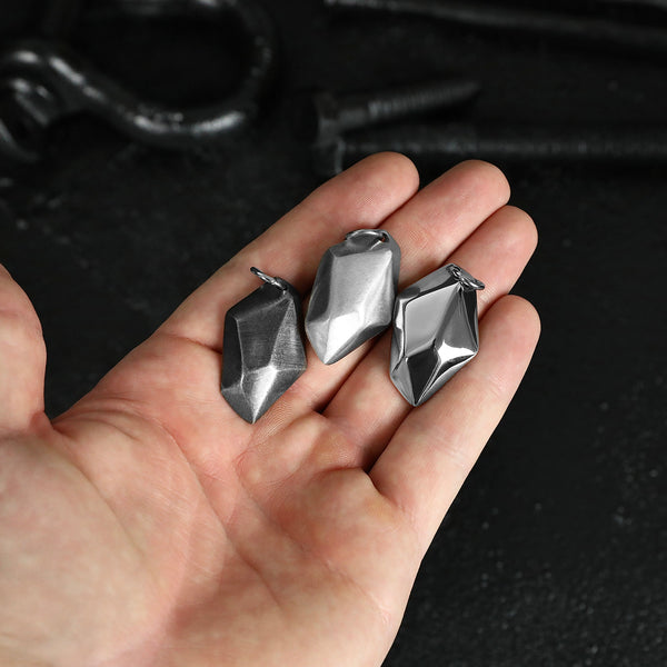 Wishing Stone Necklace - Aged Silver