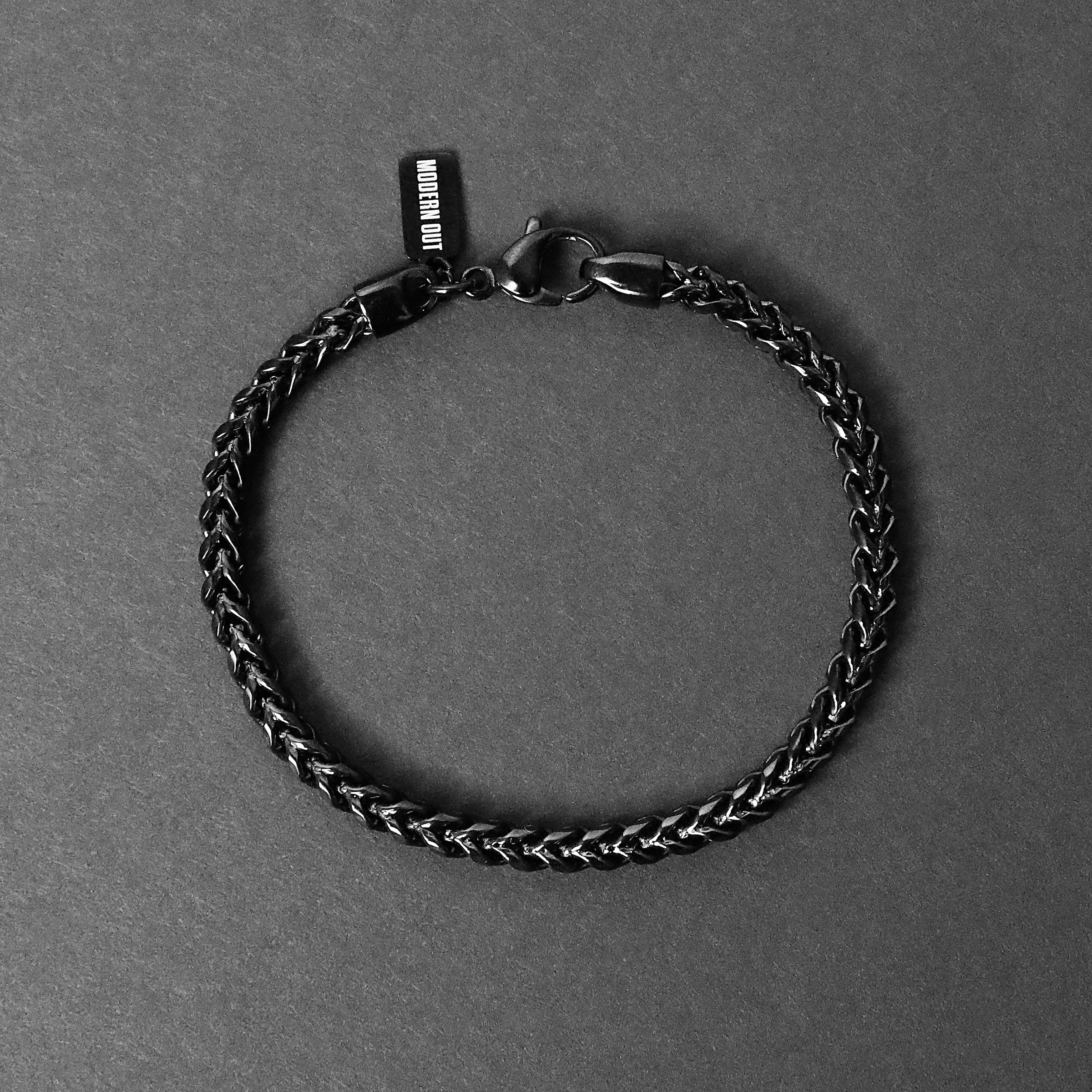 Franco Chain Bracelet - Black 5mm