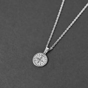 St. Benedict Small Amulet Necklace - Silver