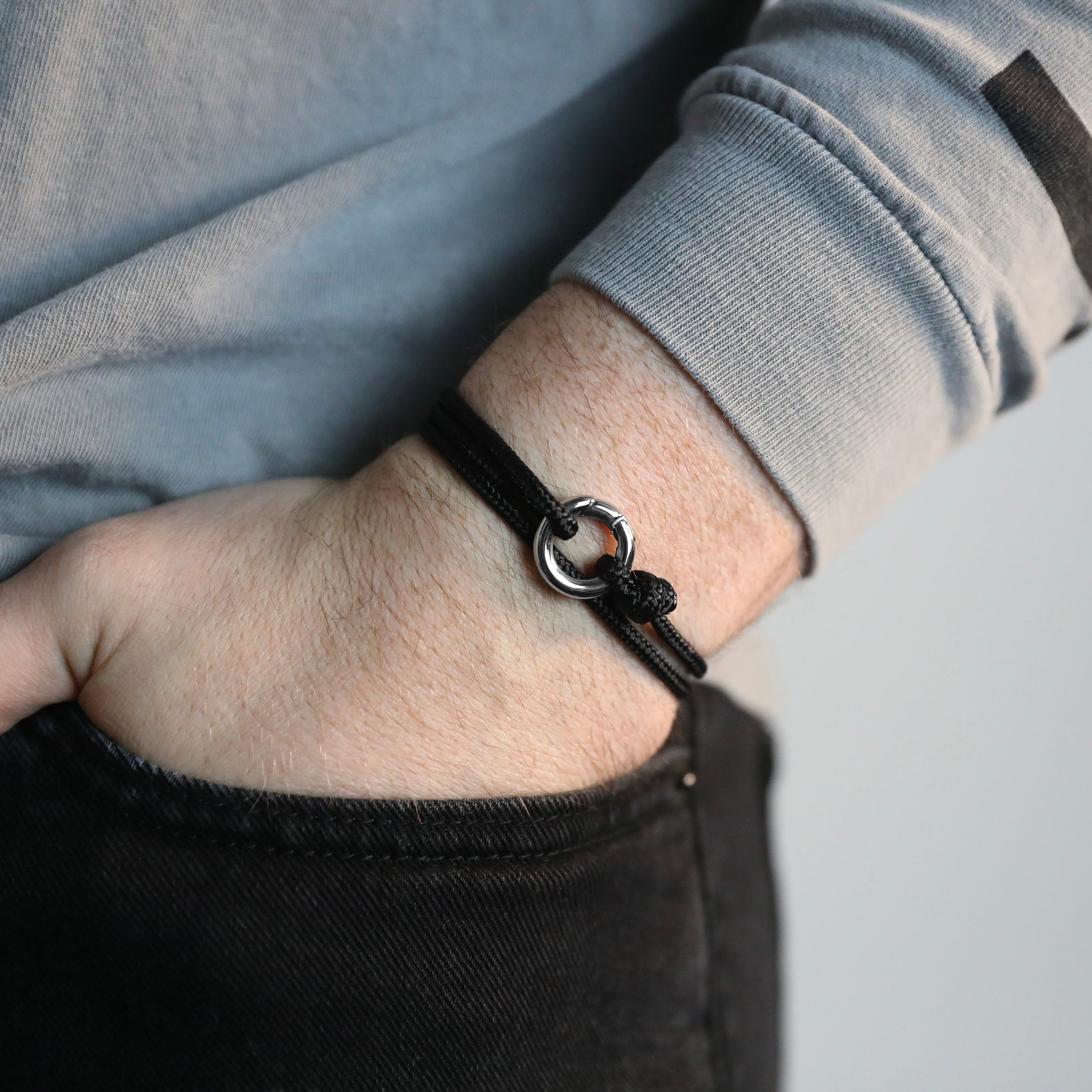 O Rope Bracelet - Silver Clasp