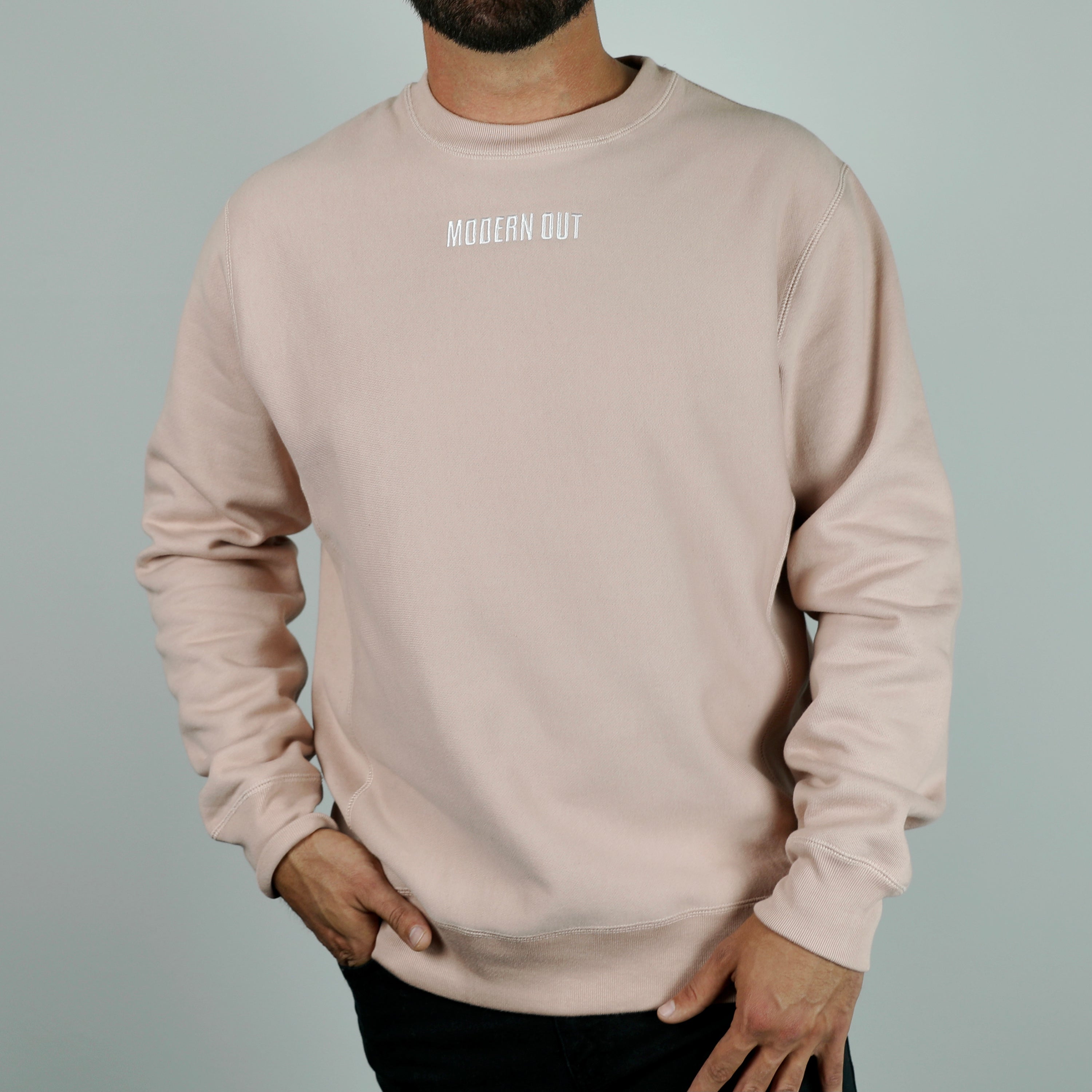 Premium Crew Sweater - Dusty Rose
