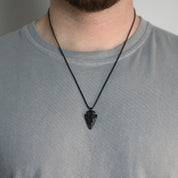 Wild Arrowhead Necklace - Black