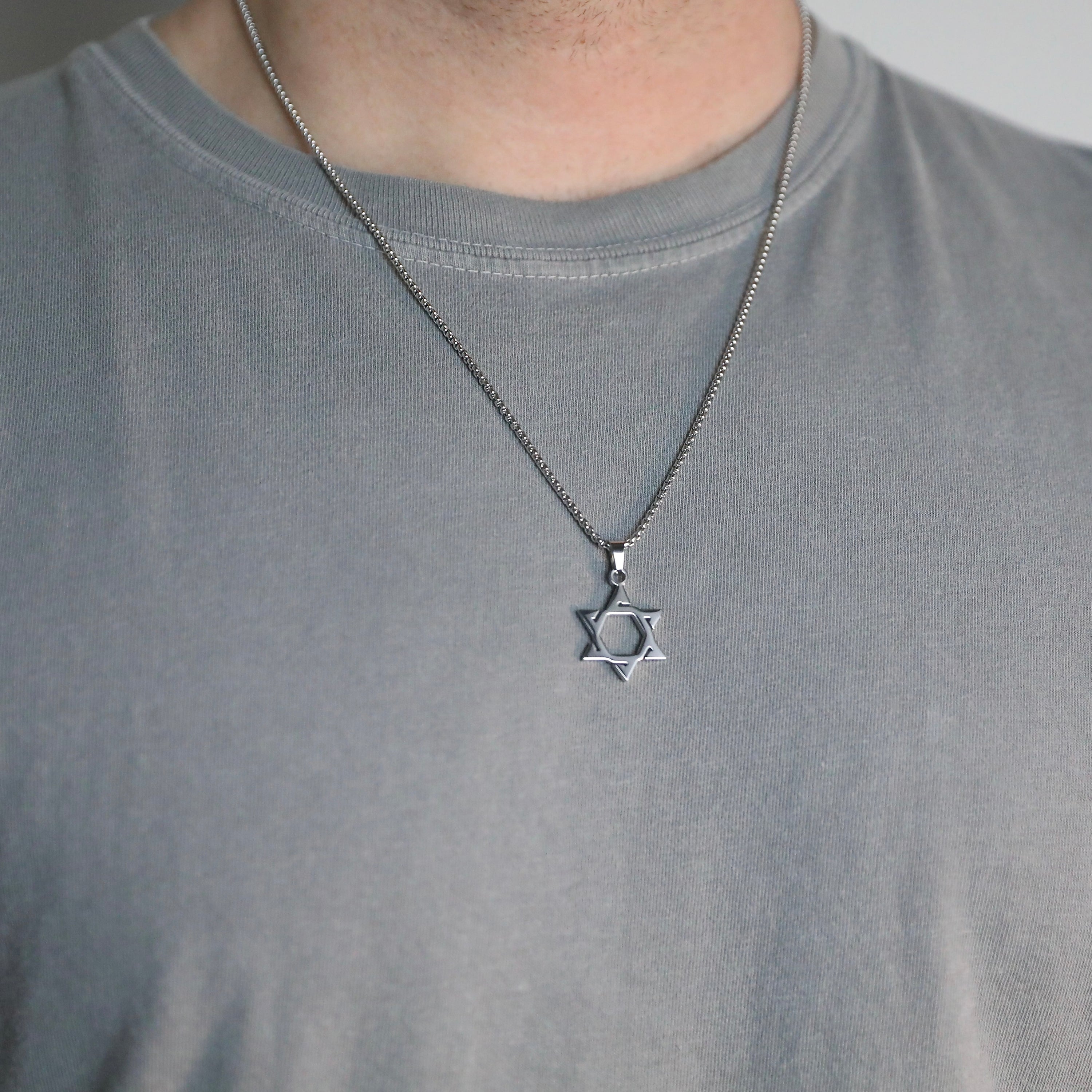 Star of David Necklace - Silver