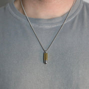 Bullet Capsule Necklace - Silver x Gold