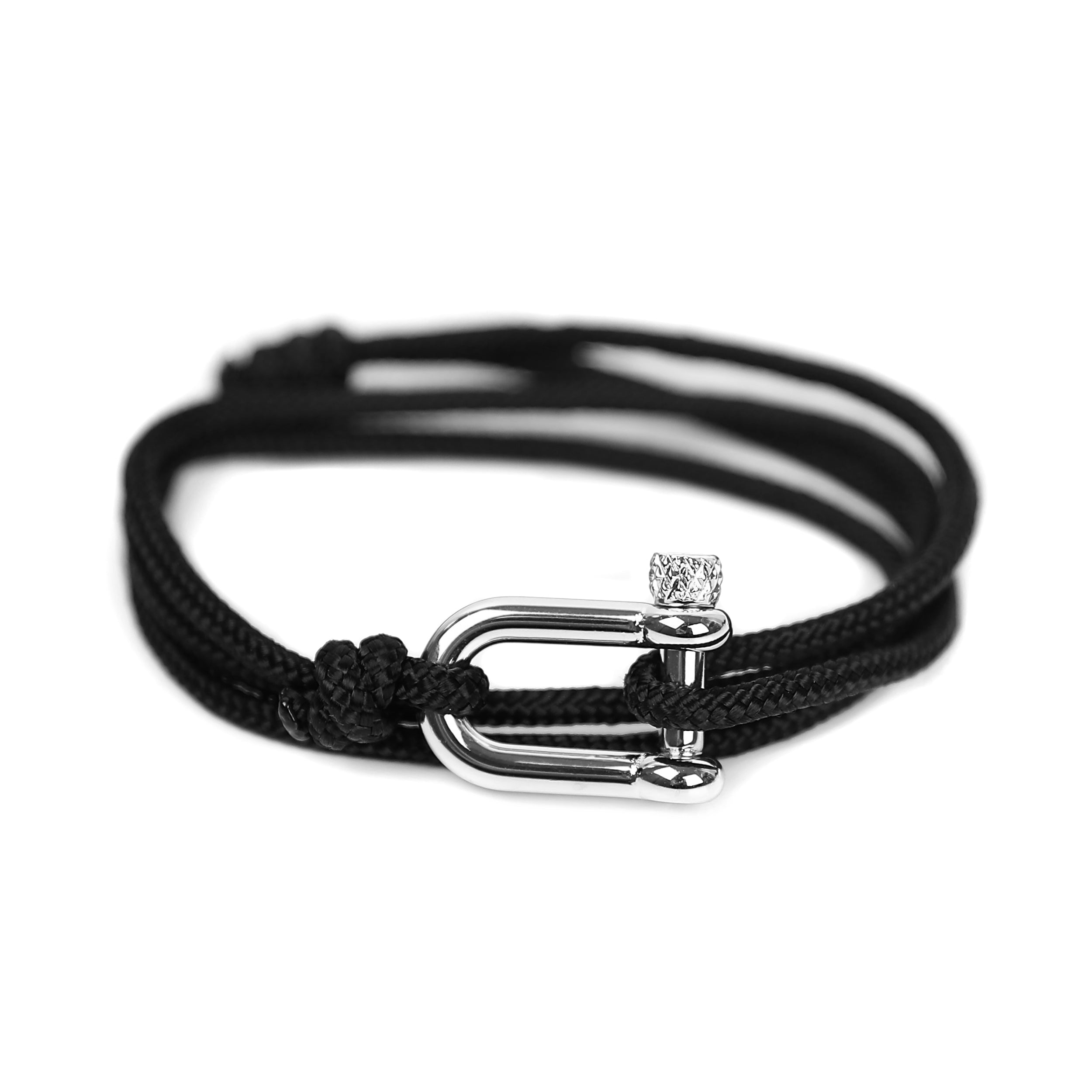 U Rope Bracelet - Silver Clasp