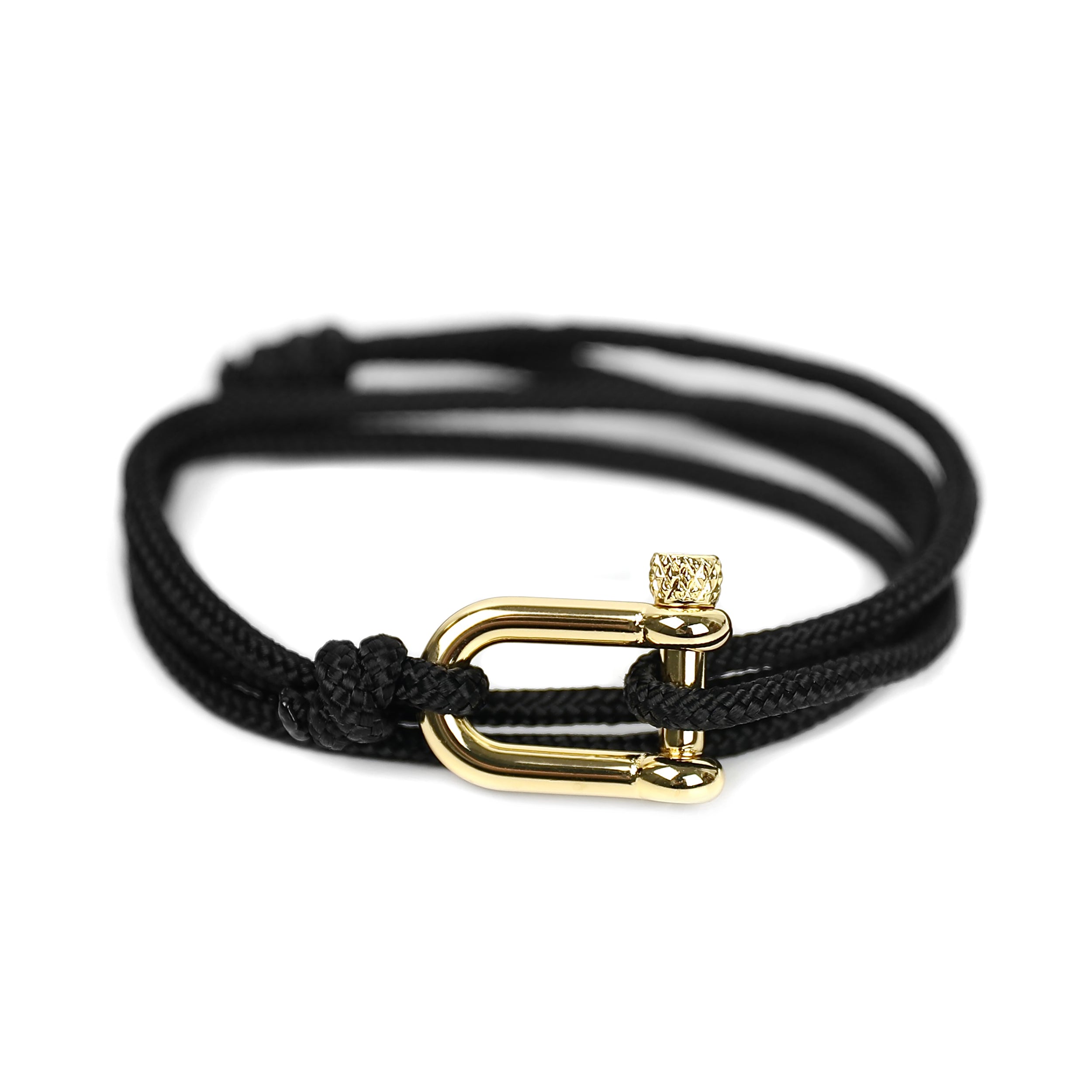 U Rope Bracelet - Gold Clasp
