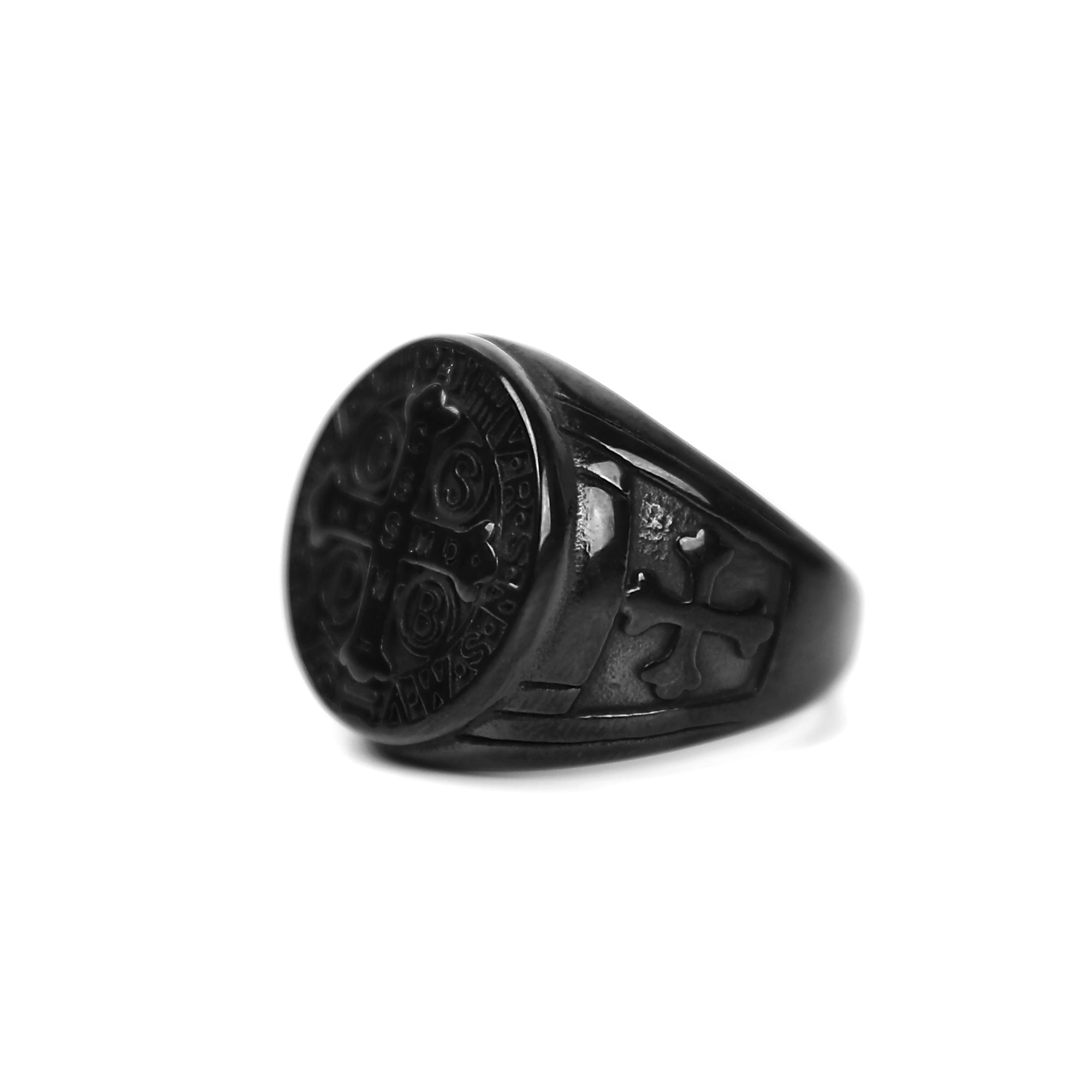 St Benedict Ring - Black