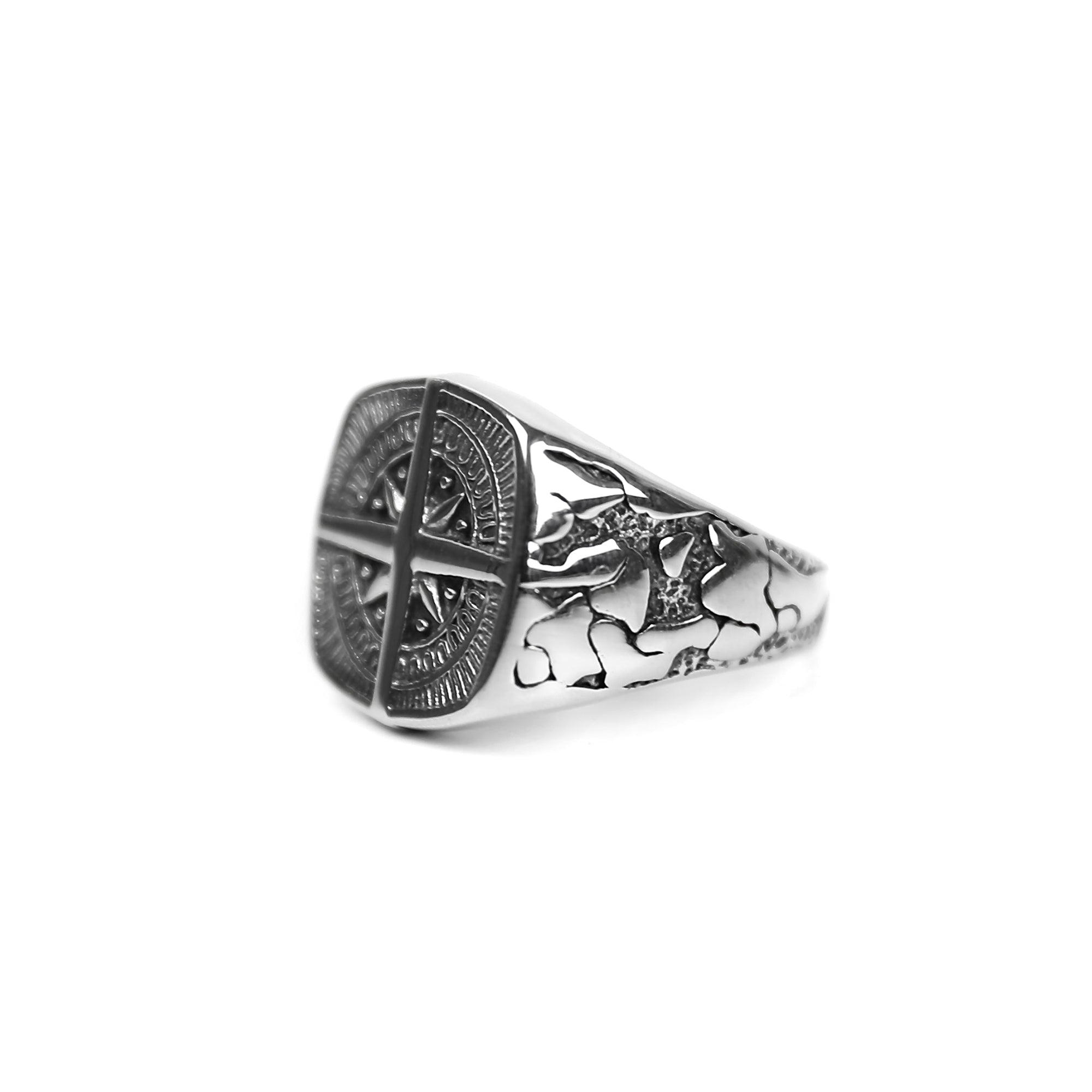 Journey Compass Ring - Silver