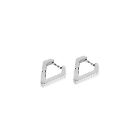 Tripent Hoop Earring - Silver