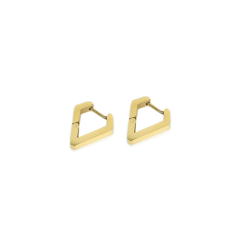 Tripent Hoop Earring - Gold