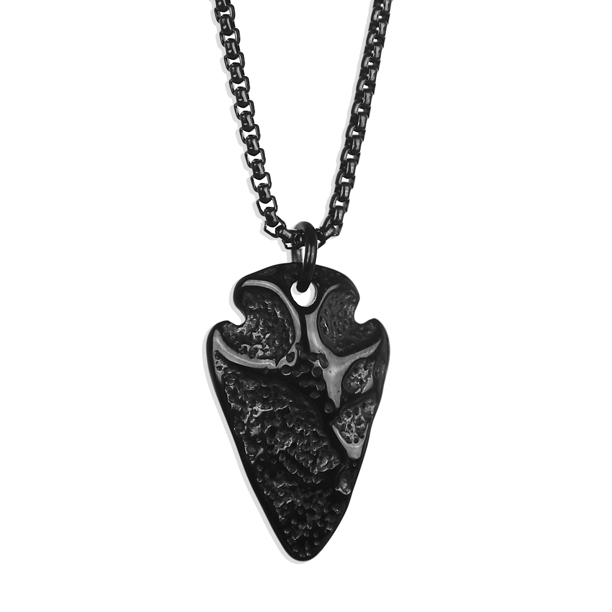 Wild Arrowhead Necklace - Black