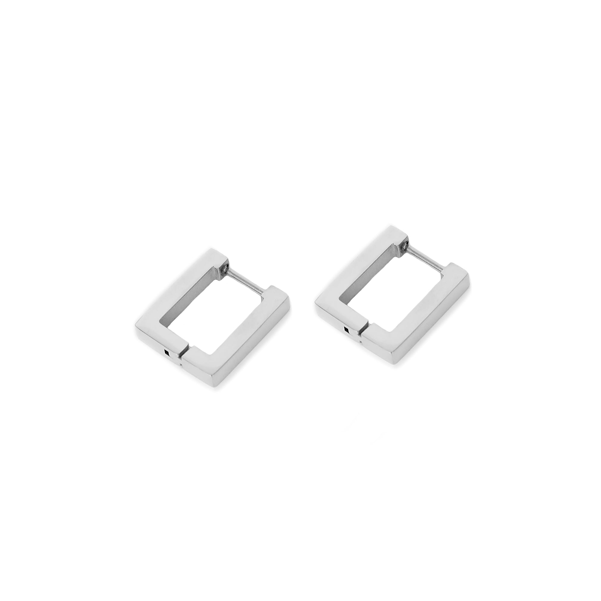 Rectangle Earring - Silver