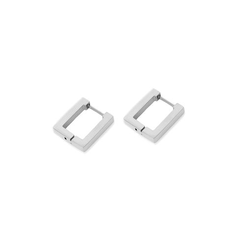 Rectangle Earring - Silver