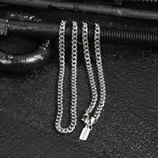 Cuban Chain Necklace - Silver 5mm