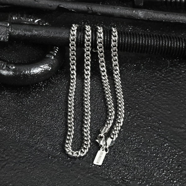 Cuban Lux Chain Necklace - Silver 5mm