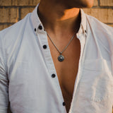 Seeker Compass Necklace - Silver