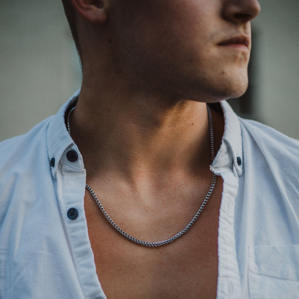 Franco Chain Necklace - Silver 3.5mm