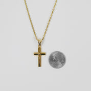 Bold Cross Necklace - Gold